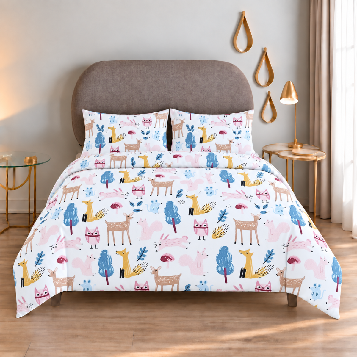 Juego de Fundas de Duvet Koala Estampado- Microfibra Ultra Suave - Tamaño y Color a Elegir