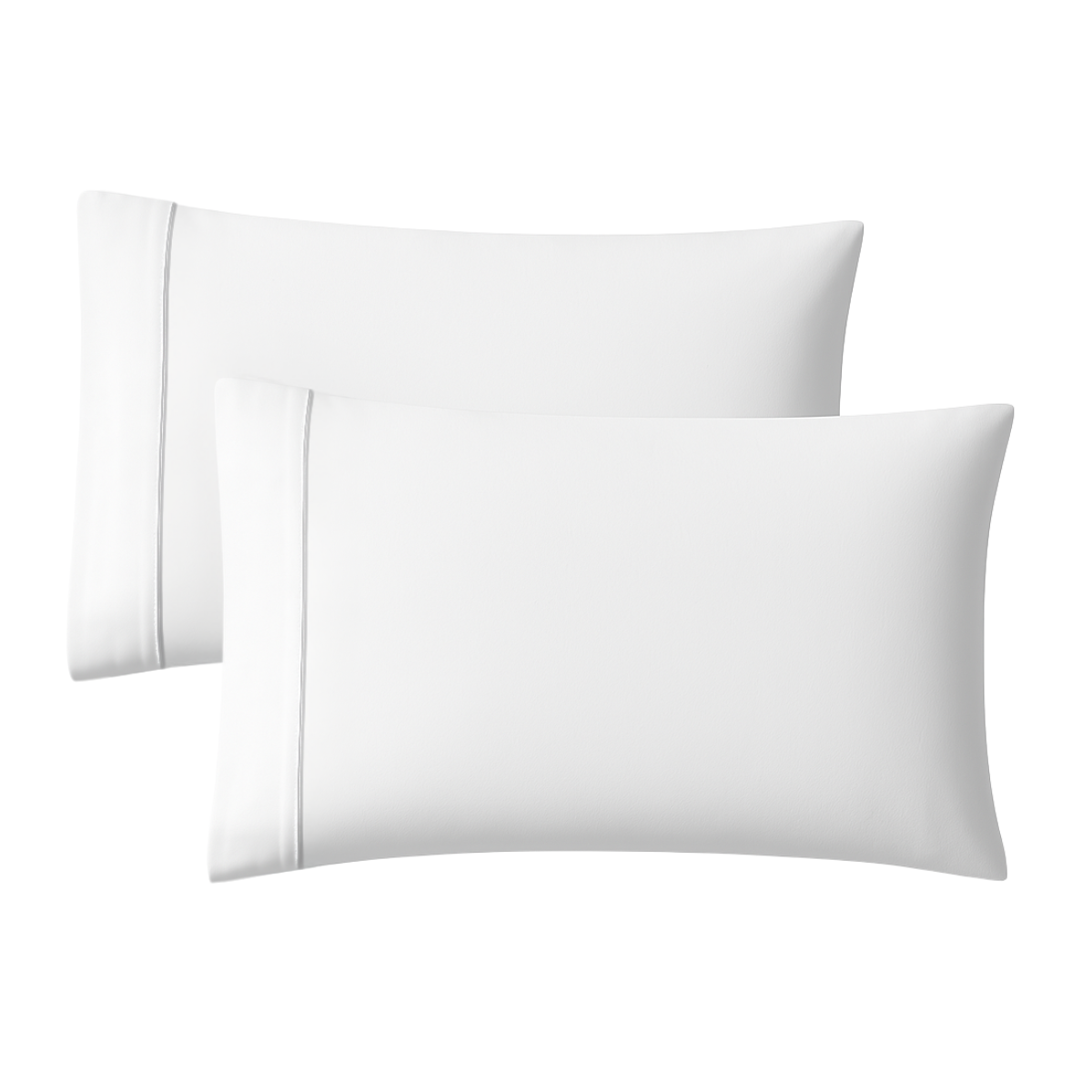 2 Fundas De Almohada Tencel - Eucalipto Premium -Tamaño a elegir
