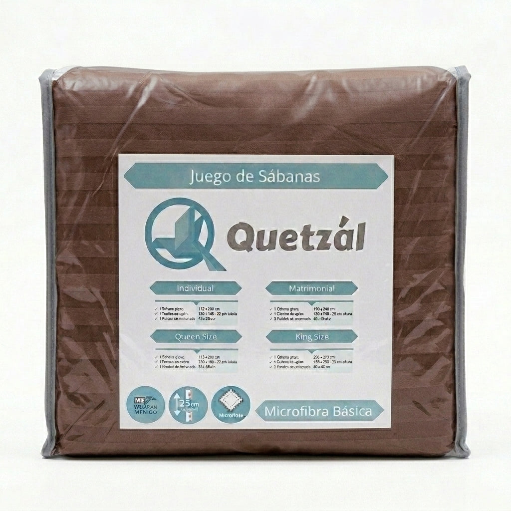 Juego de Sábanas Microfibra Suave Quetzal