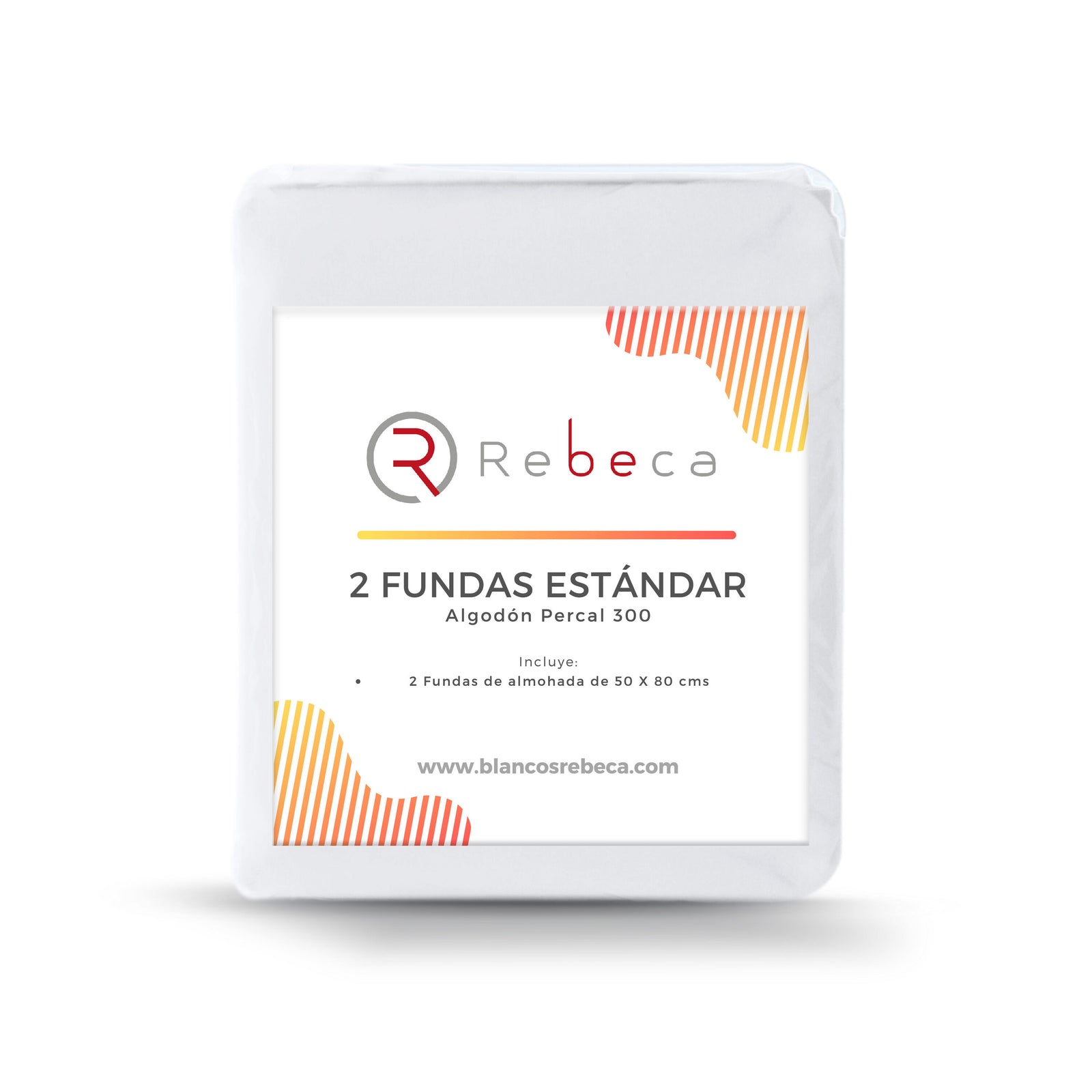 Par de Fundas de Almohada Confort Percal 300 Tamaño Estándar - Color a Elegir