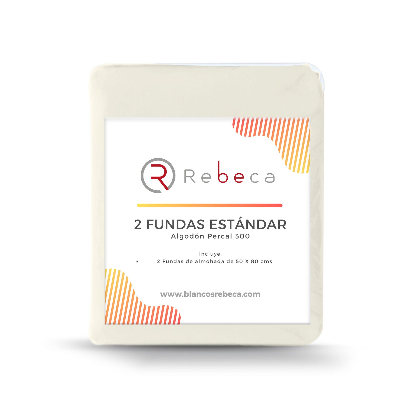 Par de Fundas de Almohada Confort Percal 300 Tamaño Estándar - Color a Elegir
