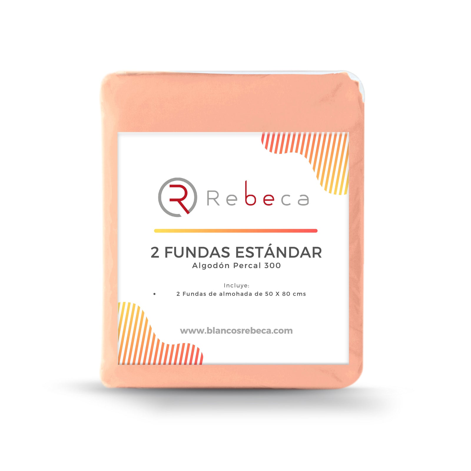 Par de Fundas de Almohada Confort Percal 300 Tamaño Estándar - Color a Elegir