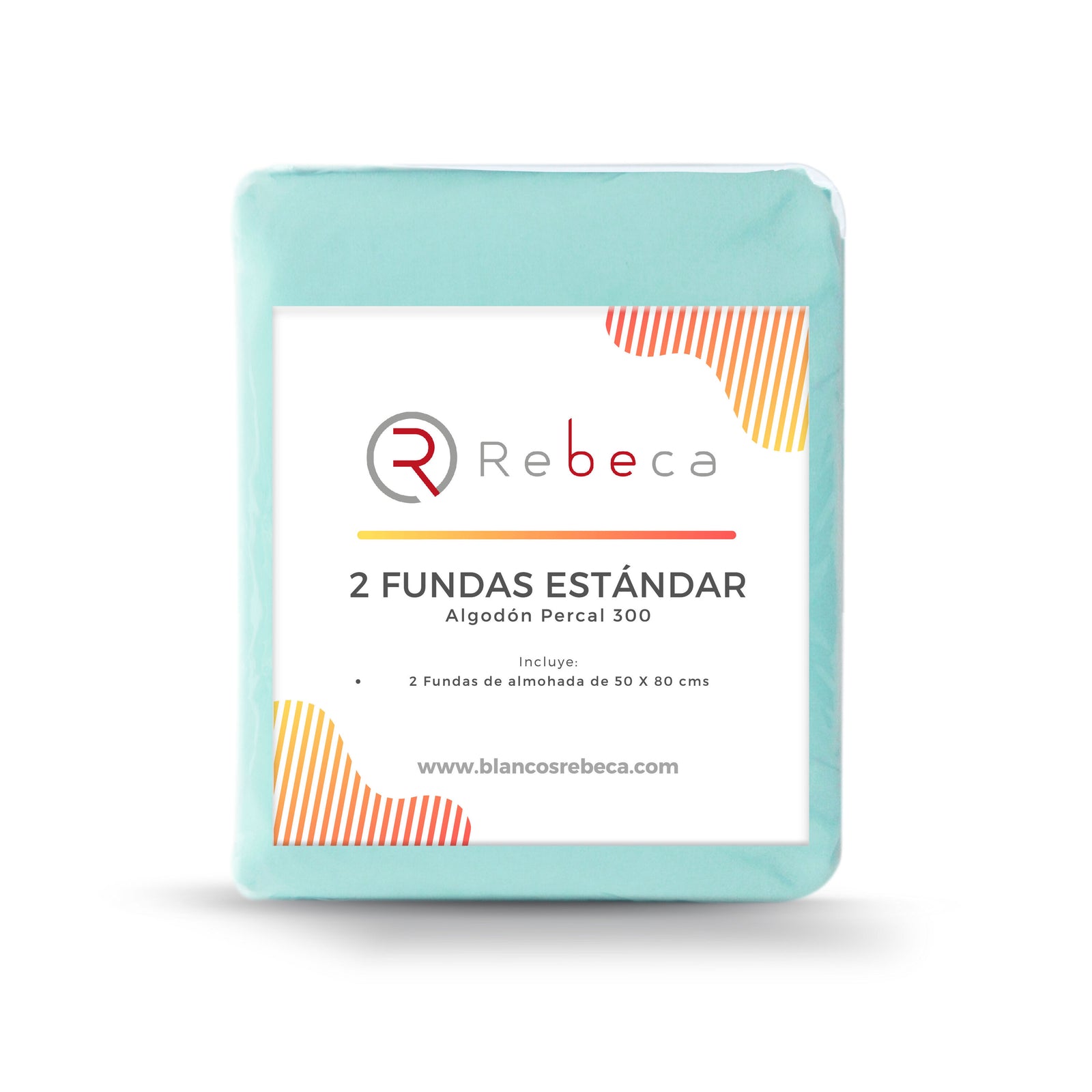 Par de Fundas de Almohada Confort Percal 300 Tamaño Estándar - Color a Elegir