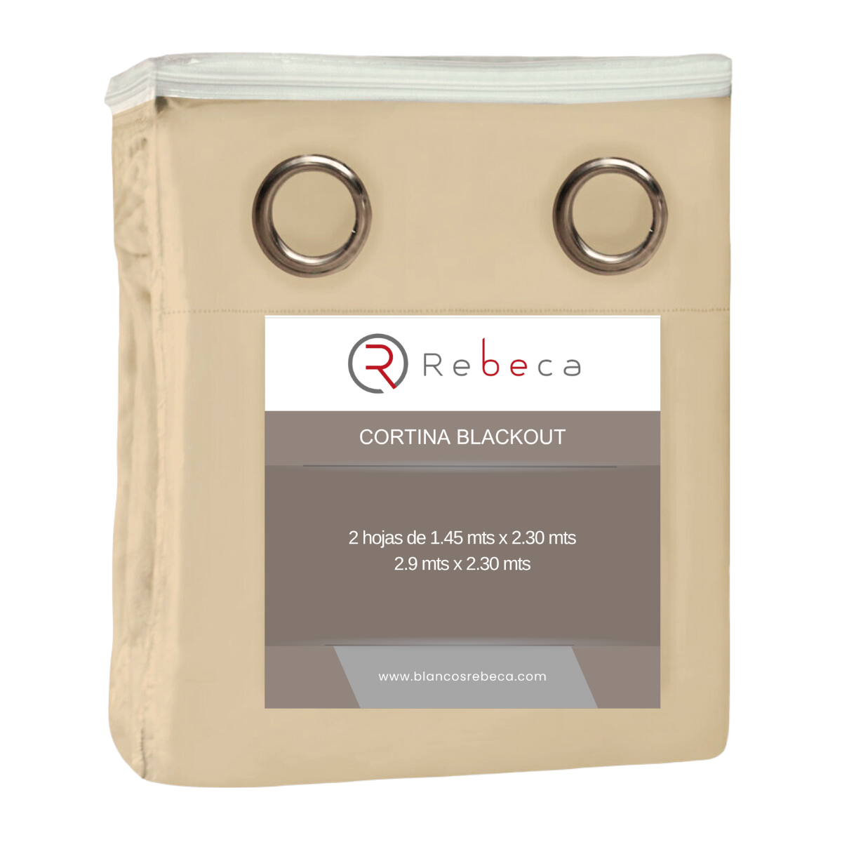 Cortina Blackout Rebeca - 2 Paneles -  2 Tamaños disponibles