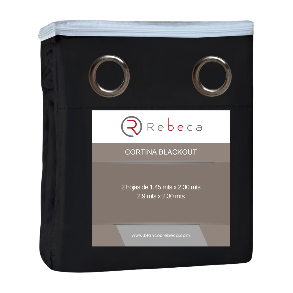 Cortina Blackout Rebeca - 2 Paneles -  2 Tamaños disponibles