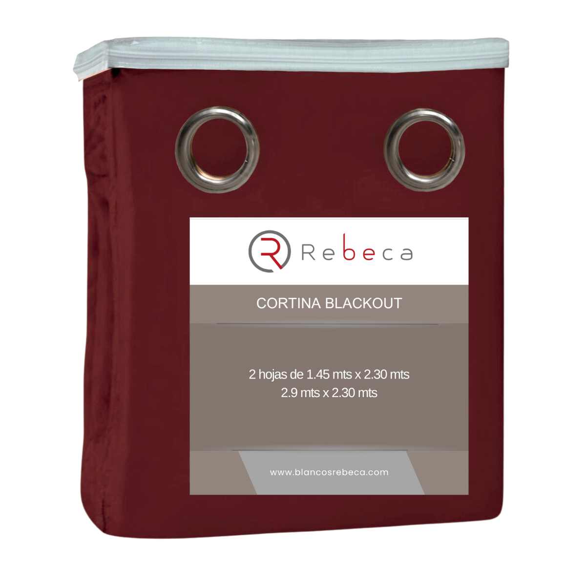 Cortina Blackout Rebeca - 2 Paneles -  2 Tamaños disponibles