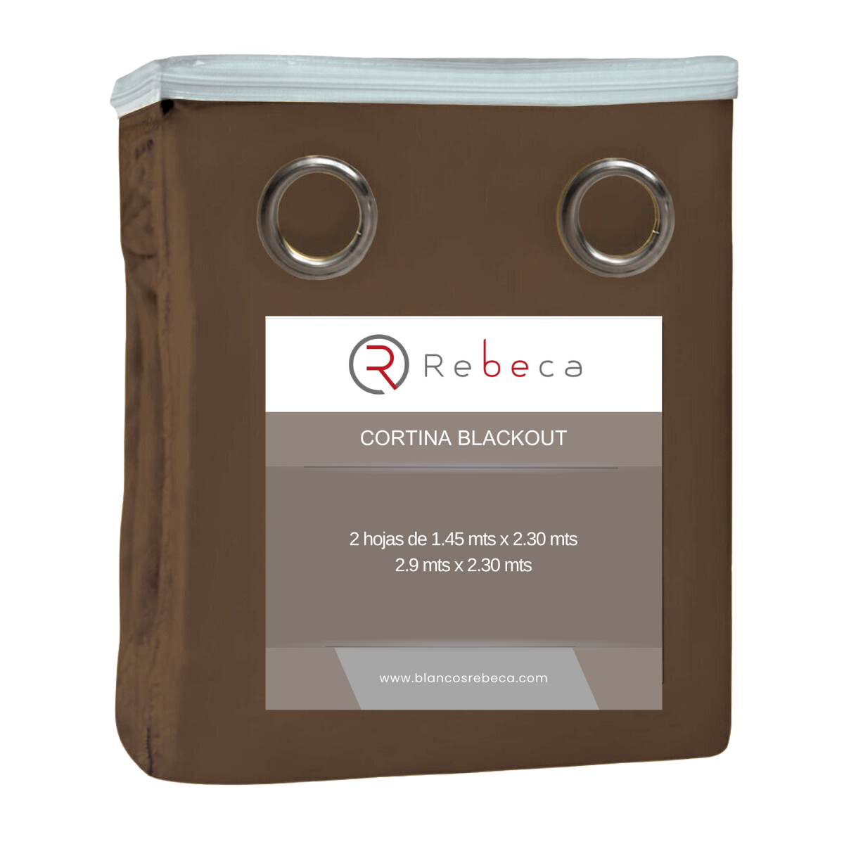 Cortina Blackout Rebeca - 2 Paneles -  2 Tamaños disponibles