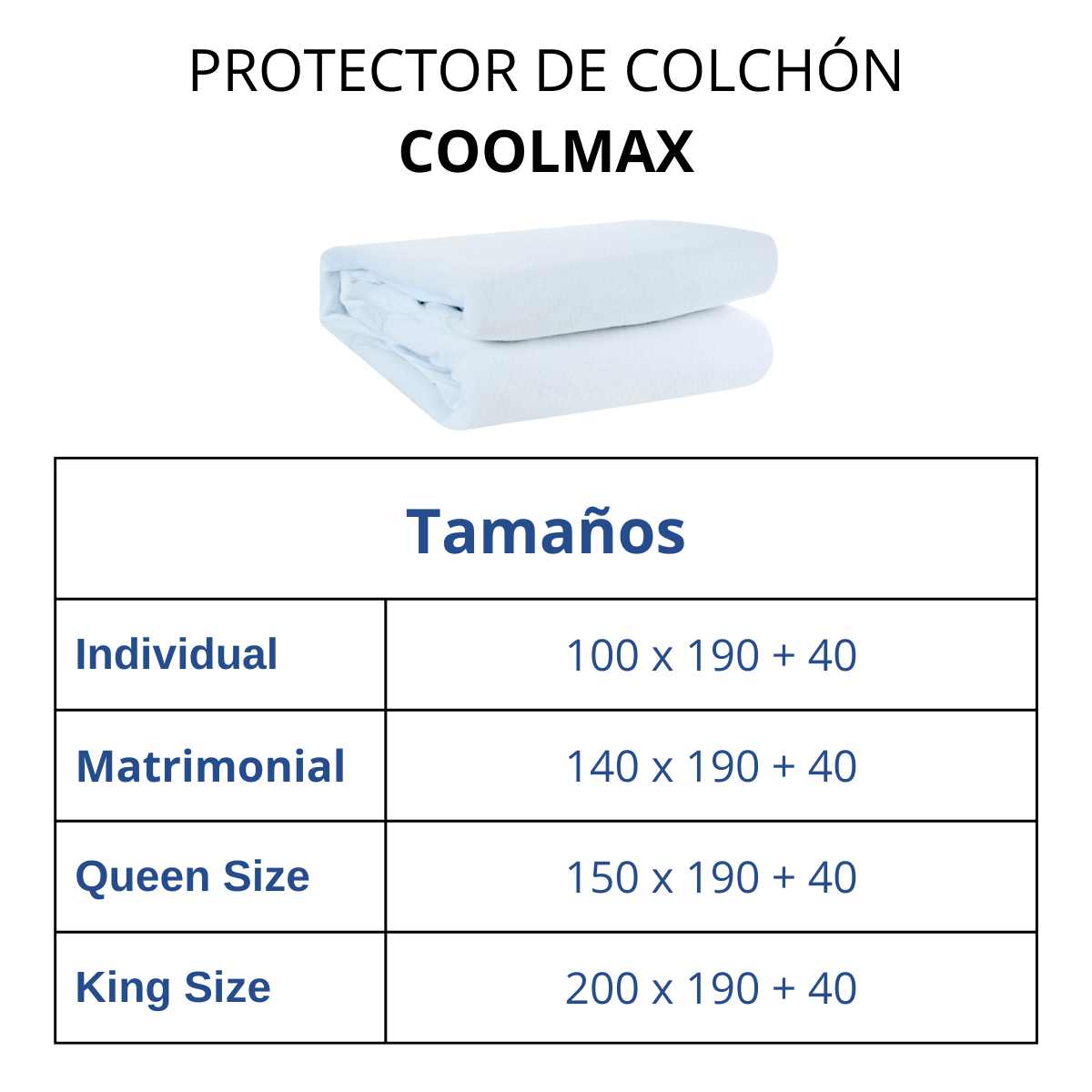 Protector de Colchón Impermeable CoolMAX