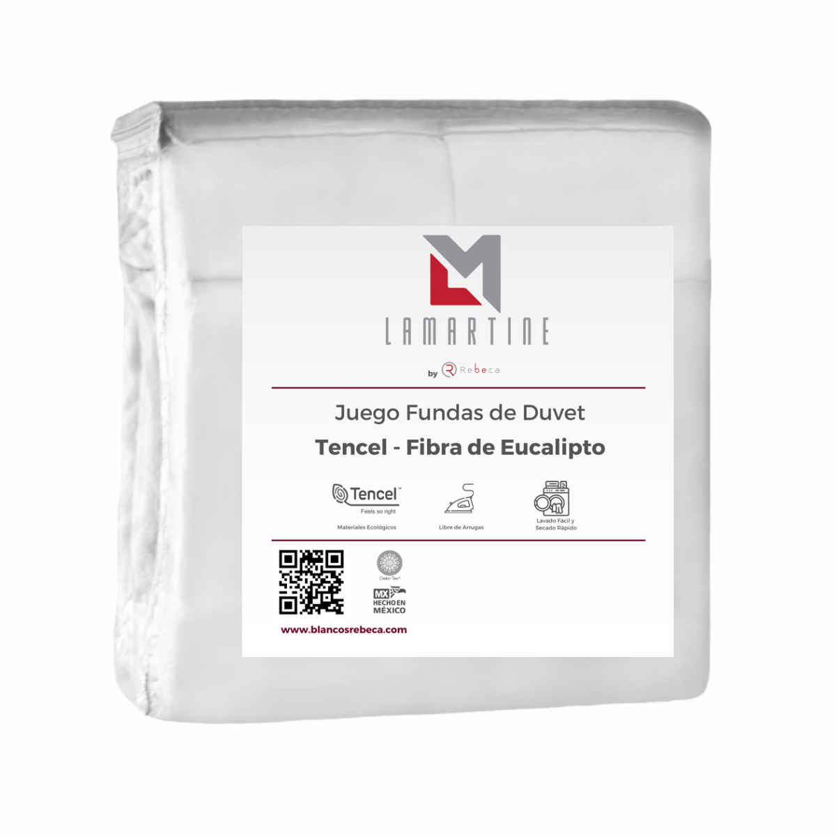 Juego de Fundas de Duvet Tencel - Fibra de Eucalipto Ultra-fresco y Ultra-suave - Tamaño y Color a Elegir