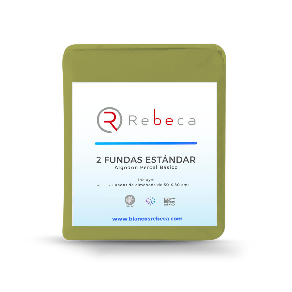 Par de Fundas De Almohada Estándar 200 -15 Colores A Elegir