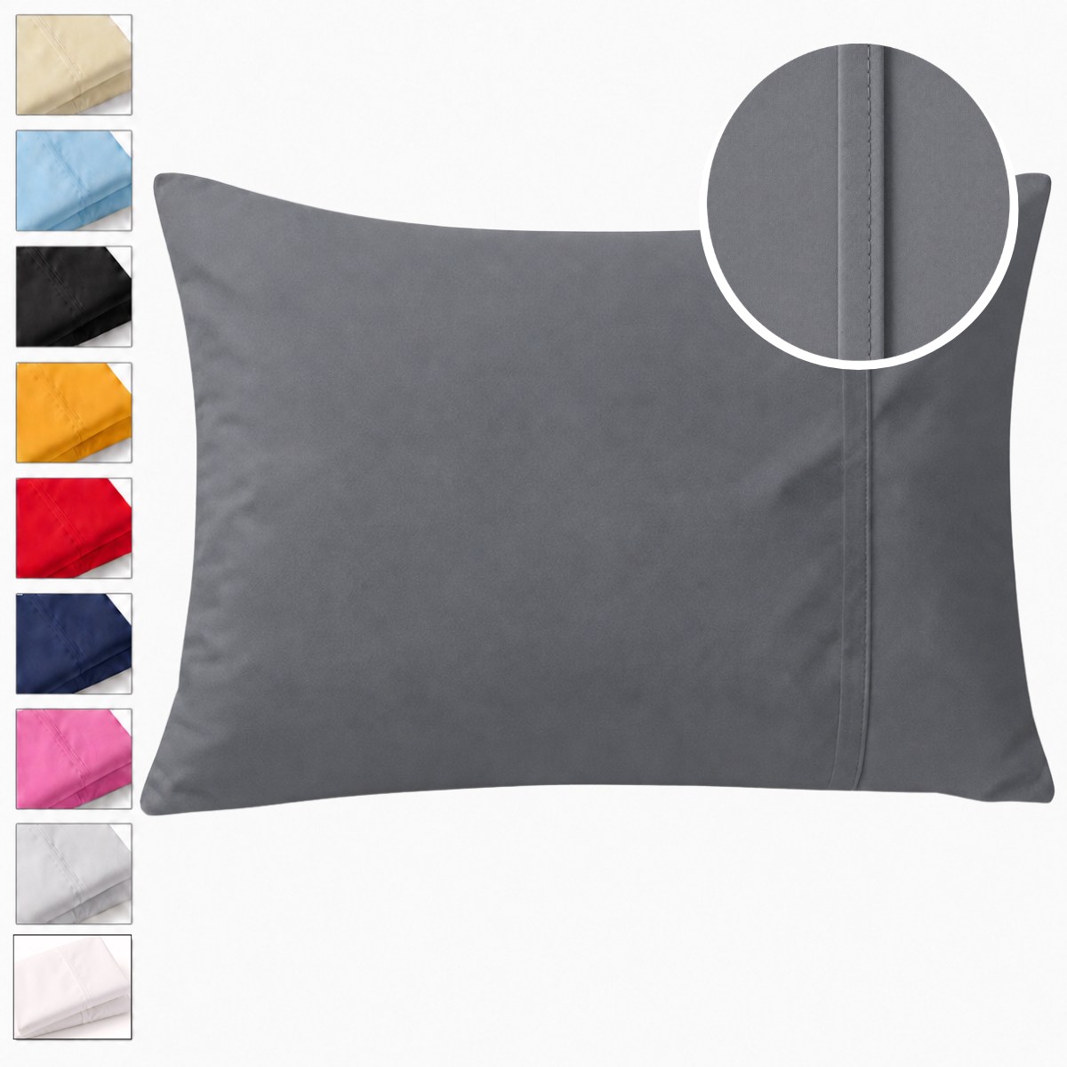 Par de Fundas de Almohada Koala Tamaño King Size -Color a Elegir