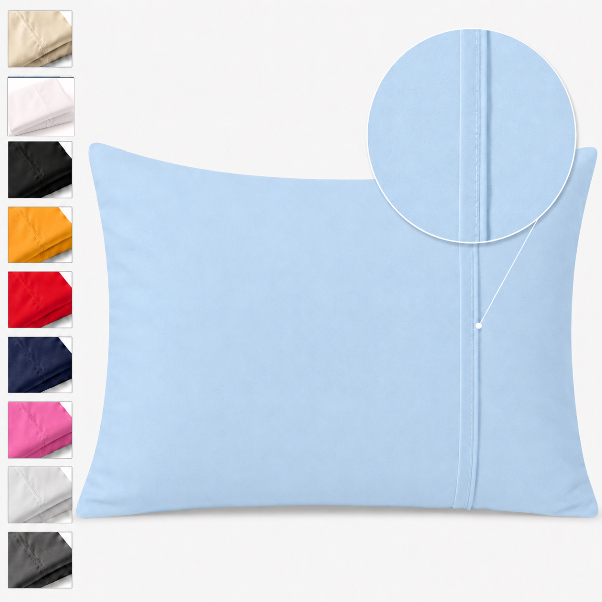 Par de Fundas de Almohada Koala Tamaño King Size -Color a Elegir