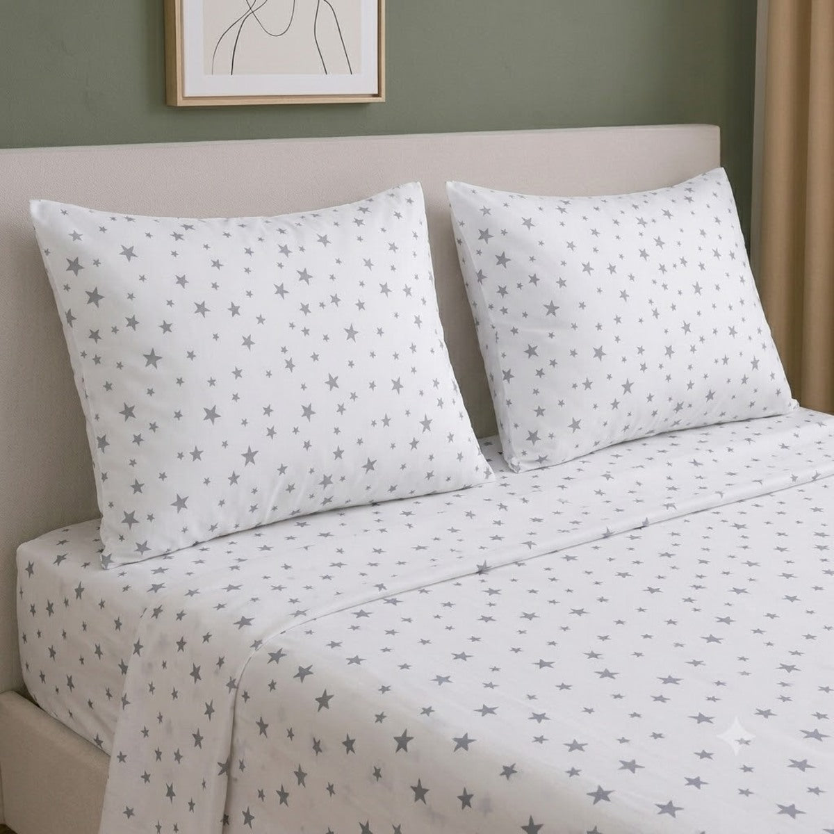 Par de Fundas de Almohada Koala Tamaño Estándar Estampada -Color a Elegir