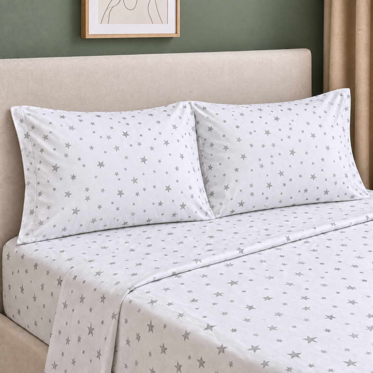 Par de Fundas de Almohada Koala Estampada -Color y tamaño a Elegir