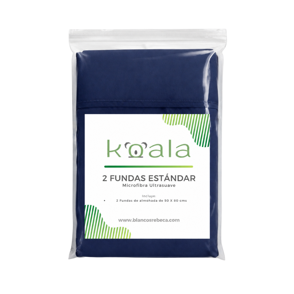 Par de Fundas de Almohada Koala Tamaño Estándar -Color a Elegir