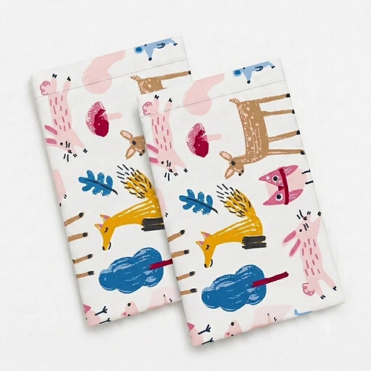 Par de Fundas de Almohada Koala Tamaño Estándar Estampada -Color a Elegir