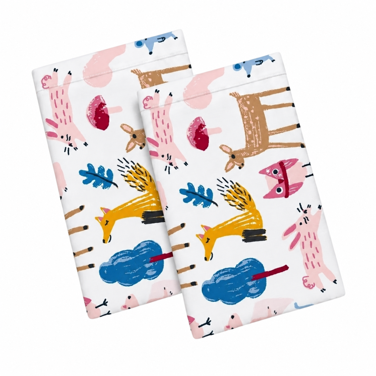 Par de Fundas de Almohada Koala Estampada -Color y tamaño a Elegir