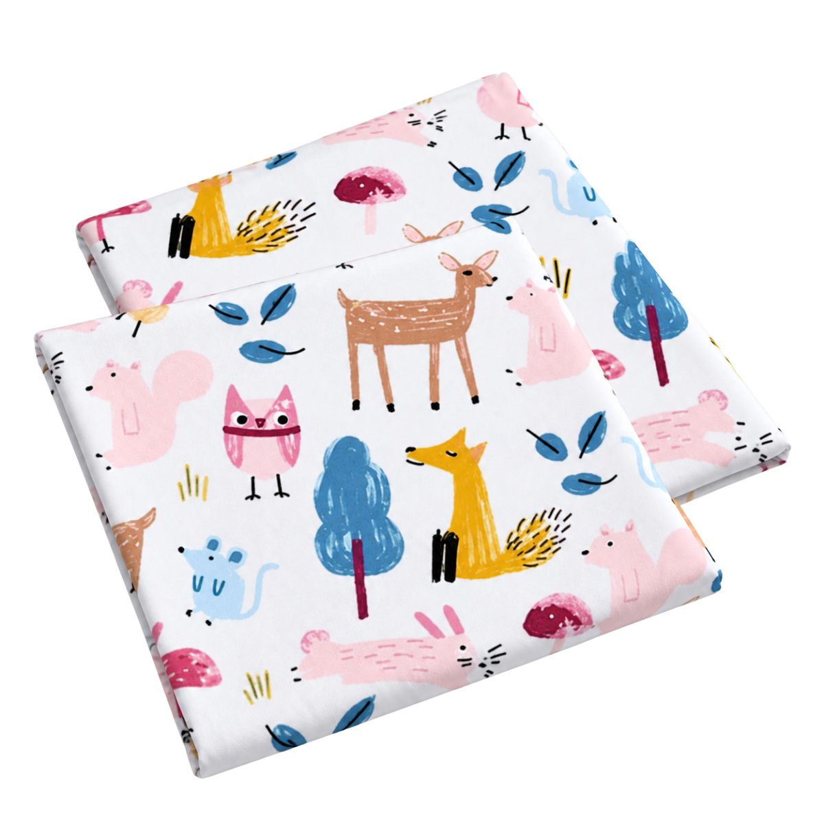 Par de Fundas de Almohada Koala Estampada -Color y tamaño a Elegir