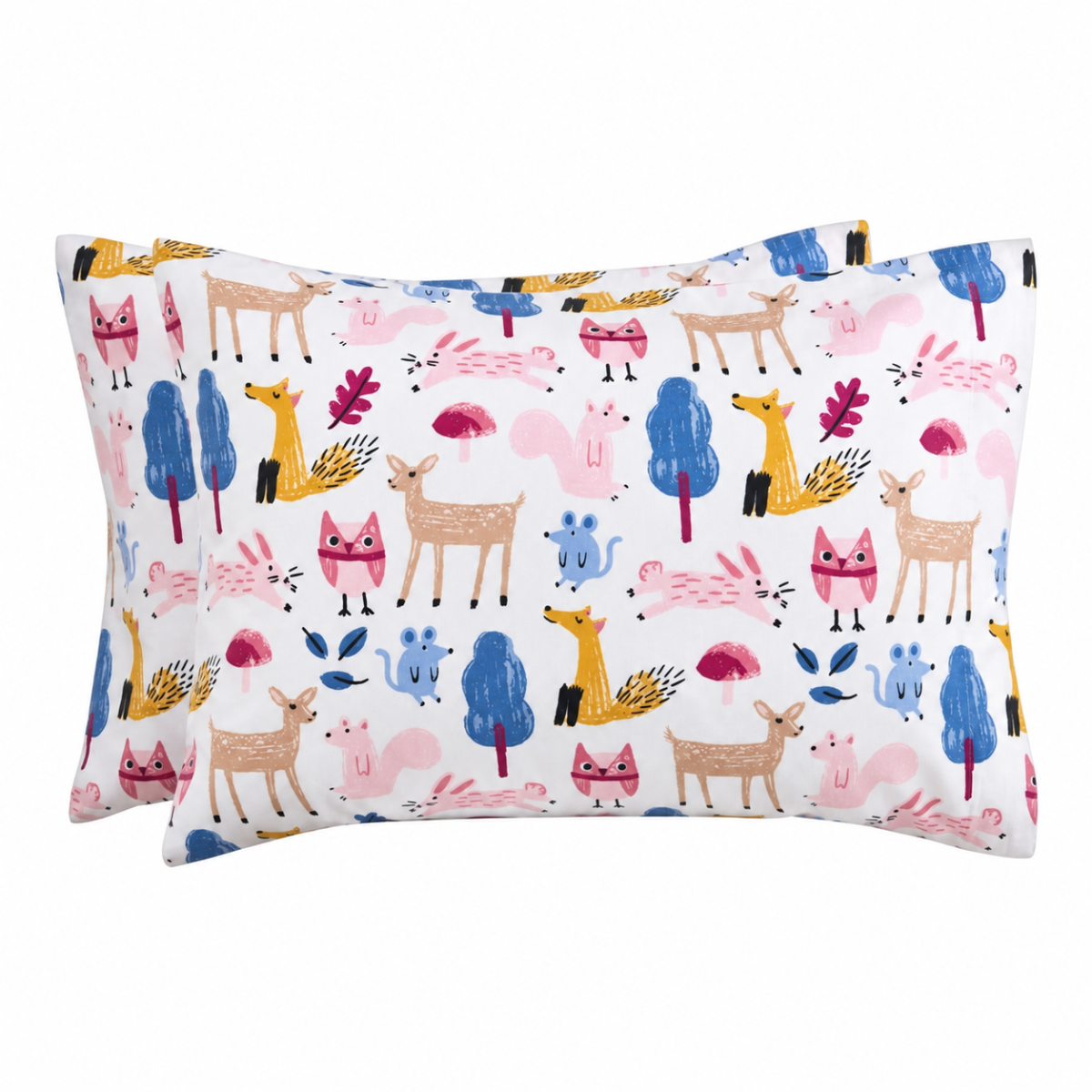 Par de Fundas de Almohada Koala Estampada -Color y tamaño a Elegir