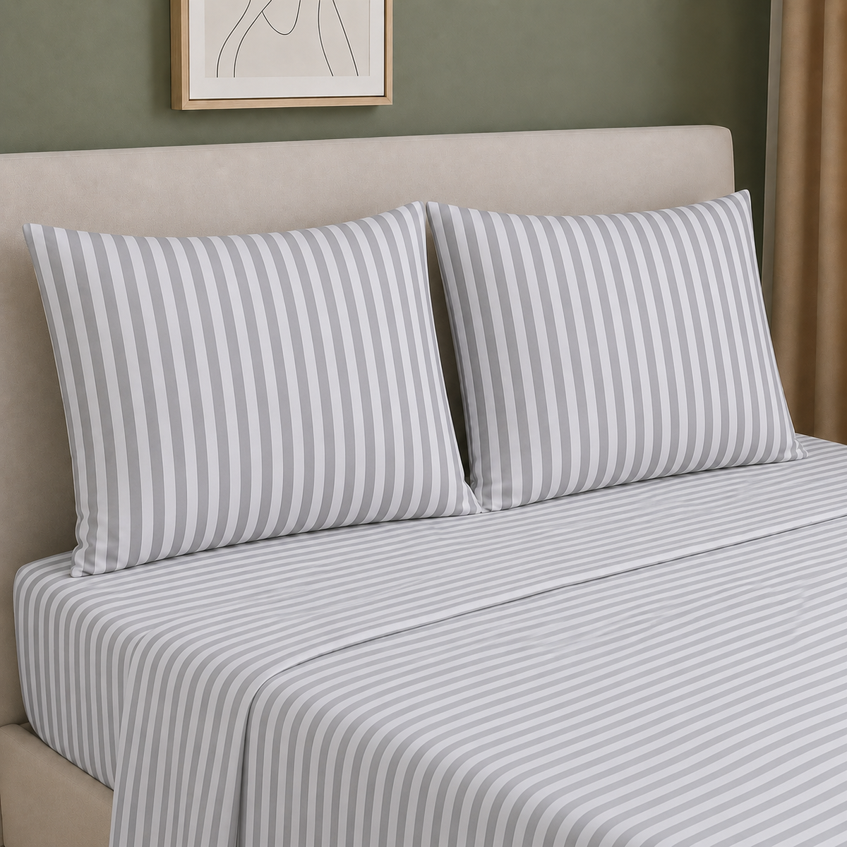 Par de Fundas de Almohada Koala Tamaño Estándar Estampada -Color a Elegir