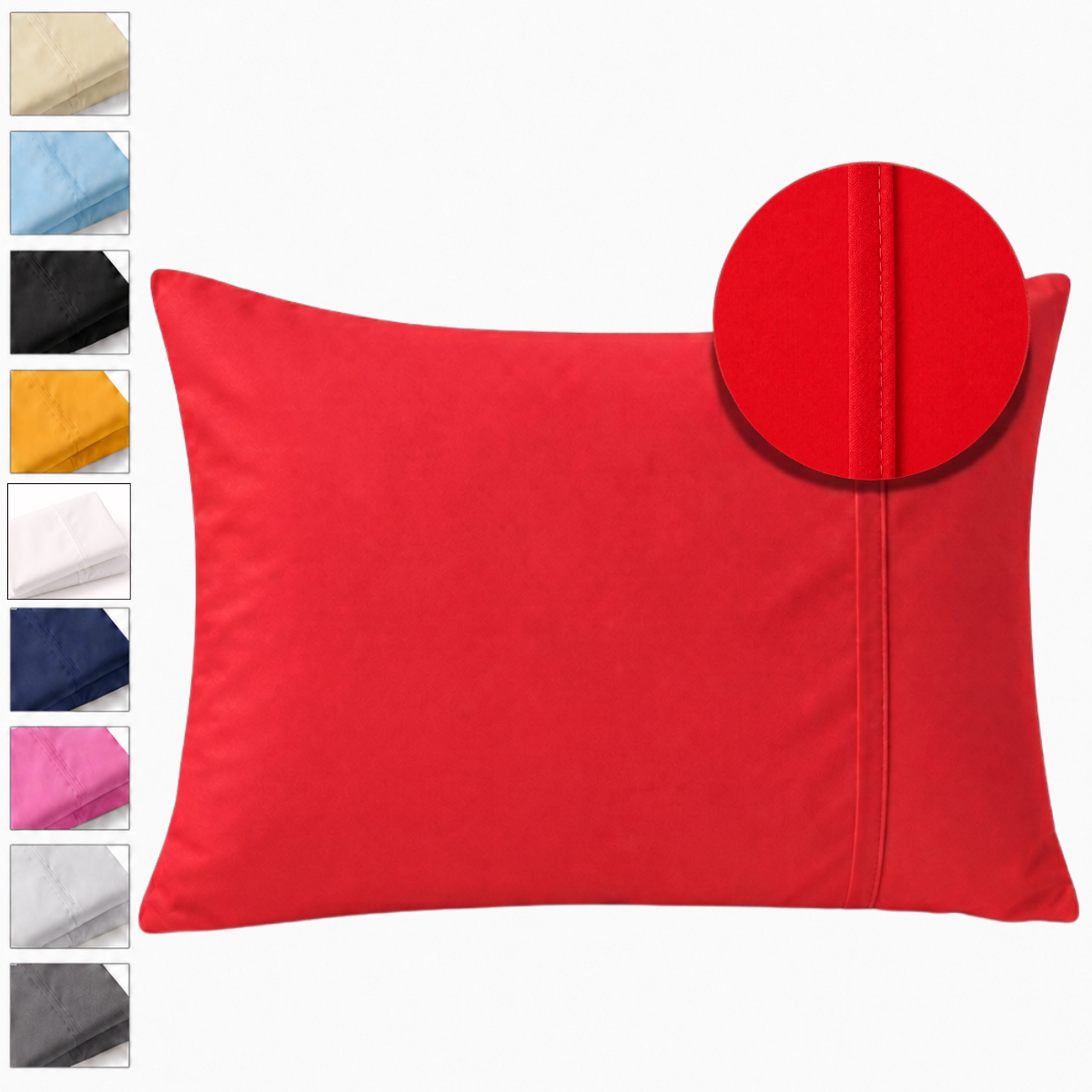 Par de Fundas de Almohada Koala Tamaño King Size -Color a Elegir