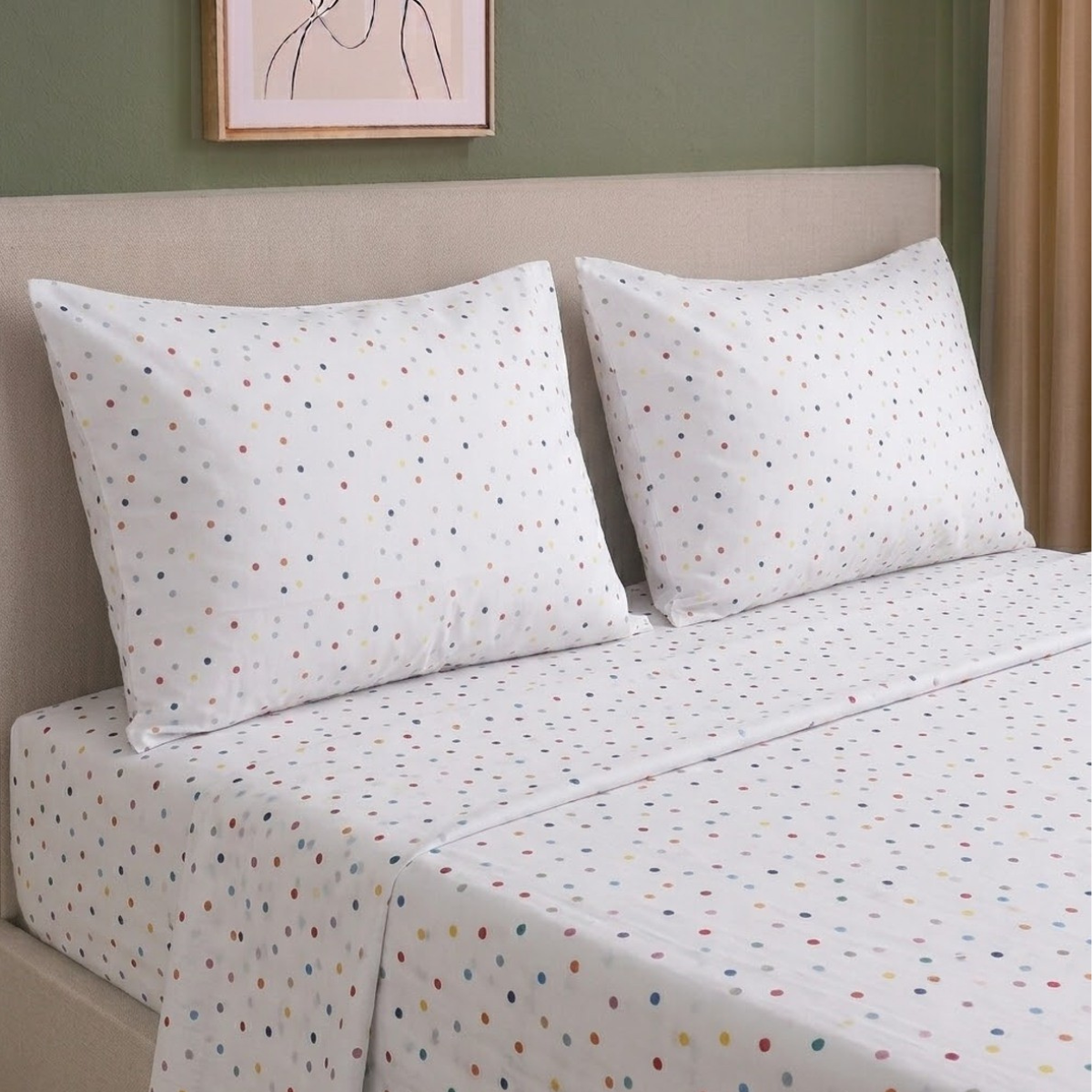 Par de Fundas de Almohada Koala Tamaño Estándar Estampada -Color a Elegir