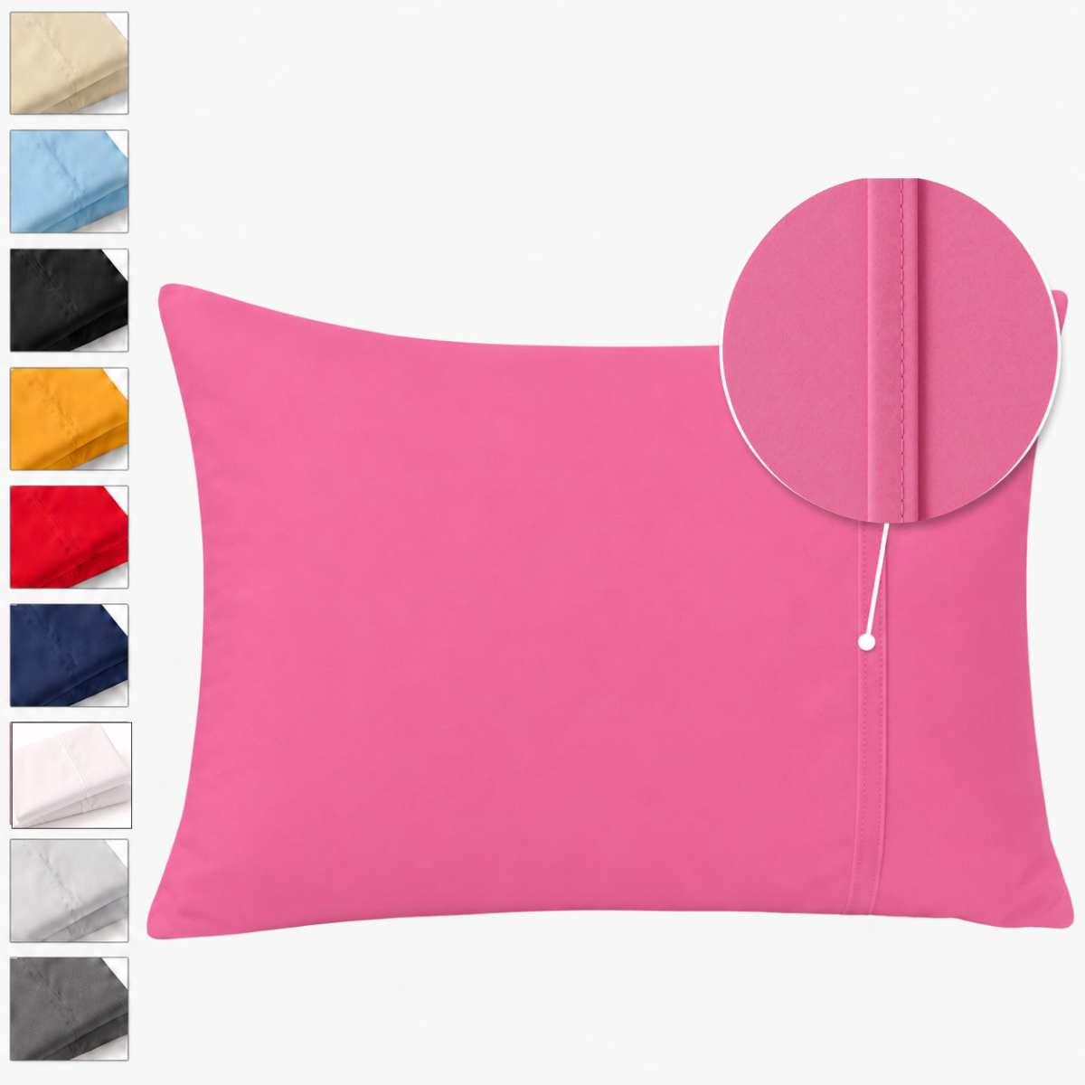 Par de Fundas de Almohada Koala Tamaño King Size -Color a Elegir