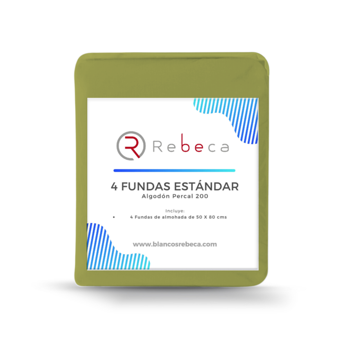 4 Fundas De Almohada Estándar 200 -15 Colores A Elegir