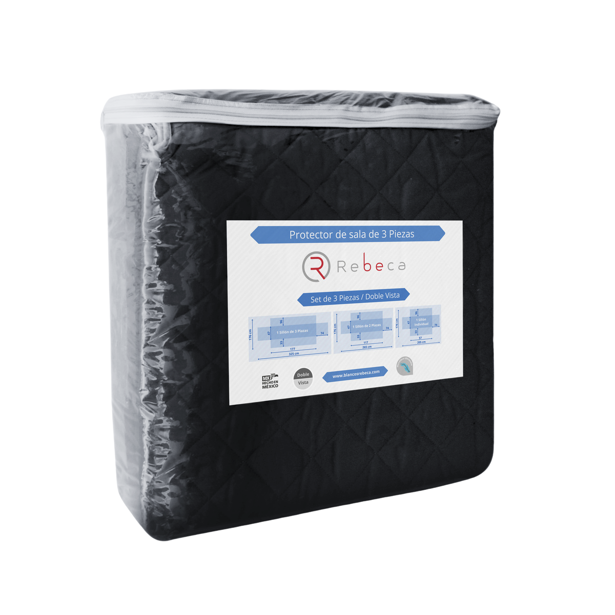 Juego de Protector de Sala de 3 Piezas - 2 Vistas - Color a elegir