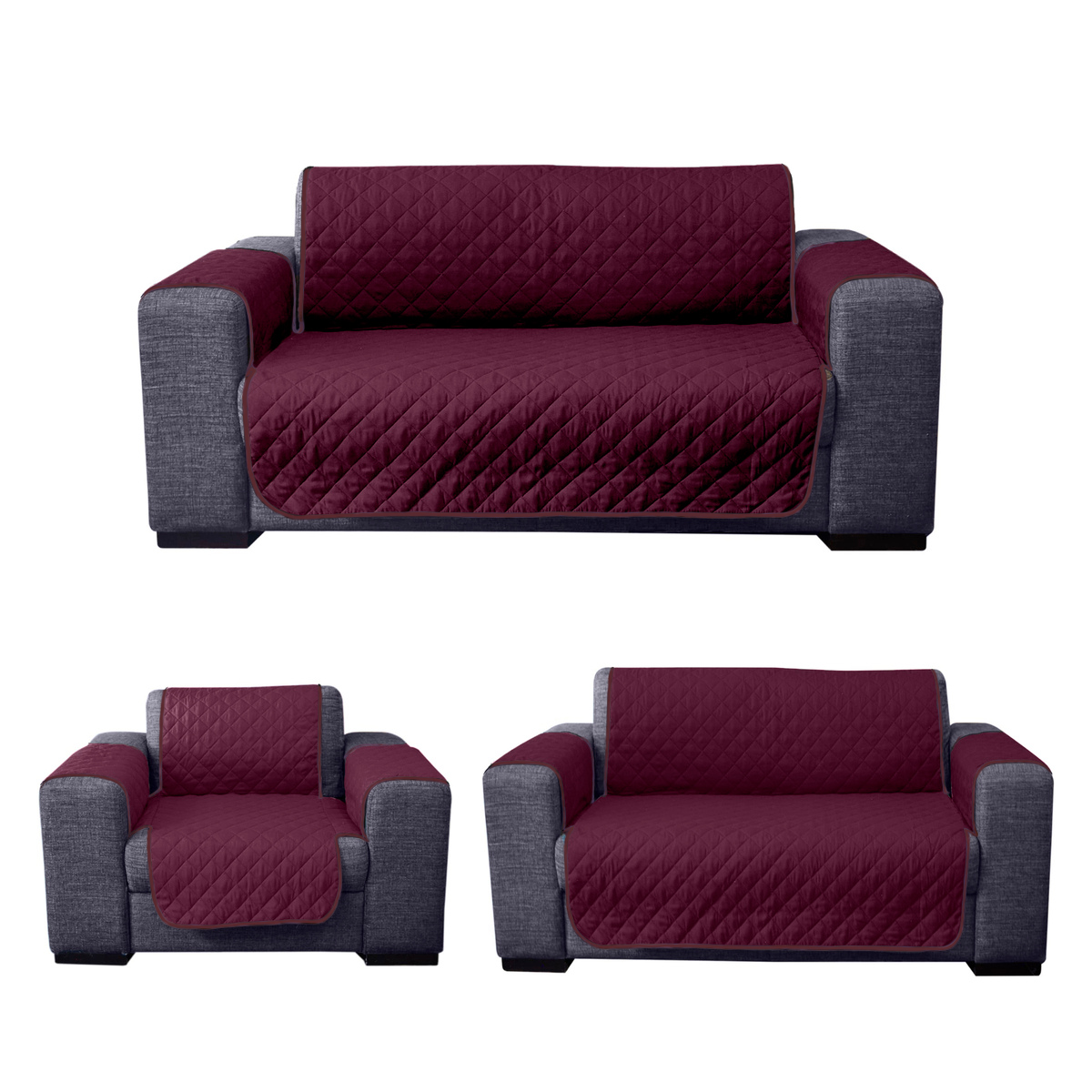 Juego de Protector de Sala de 3 Piezas - 2 Vistas - Color a elegir