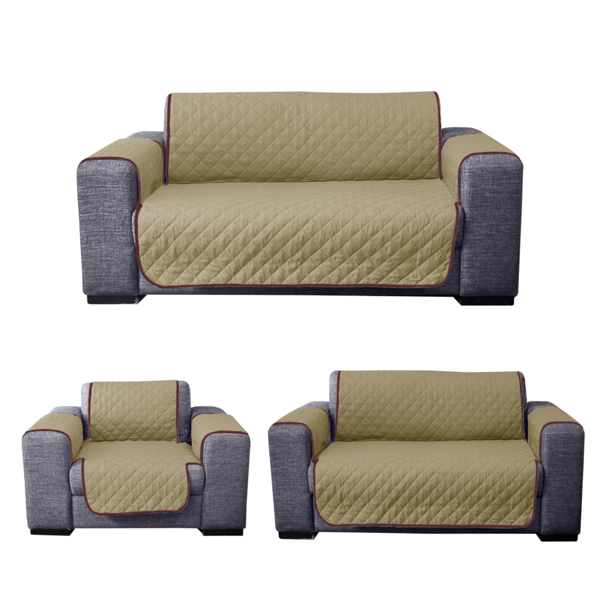 Juego de Protector de Sala de 3 Piezas - 2 Vistas - Color a elegir