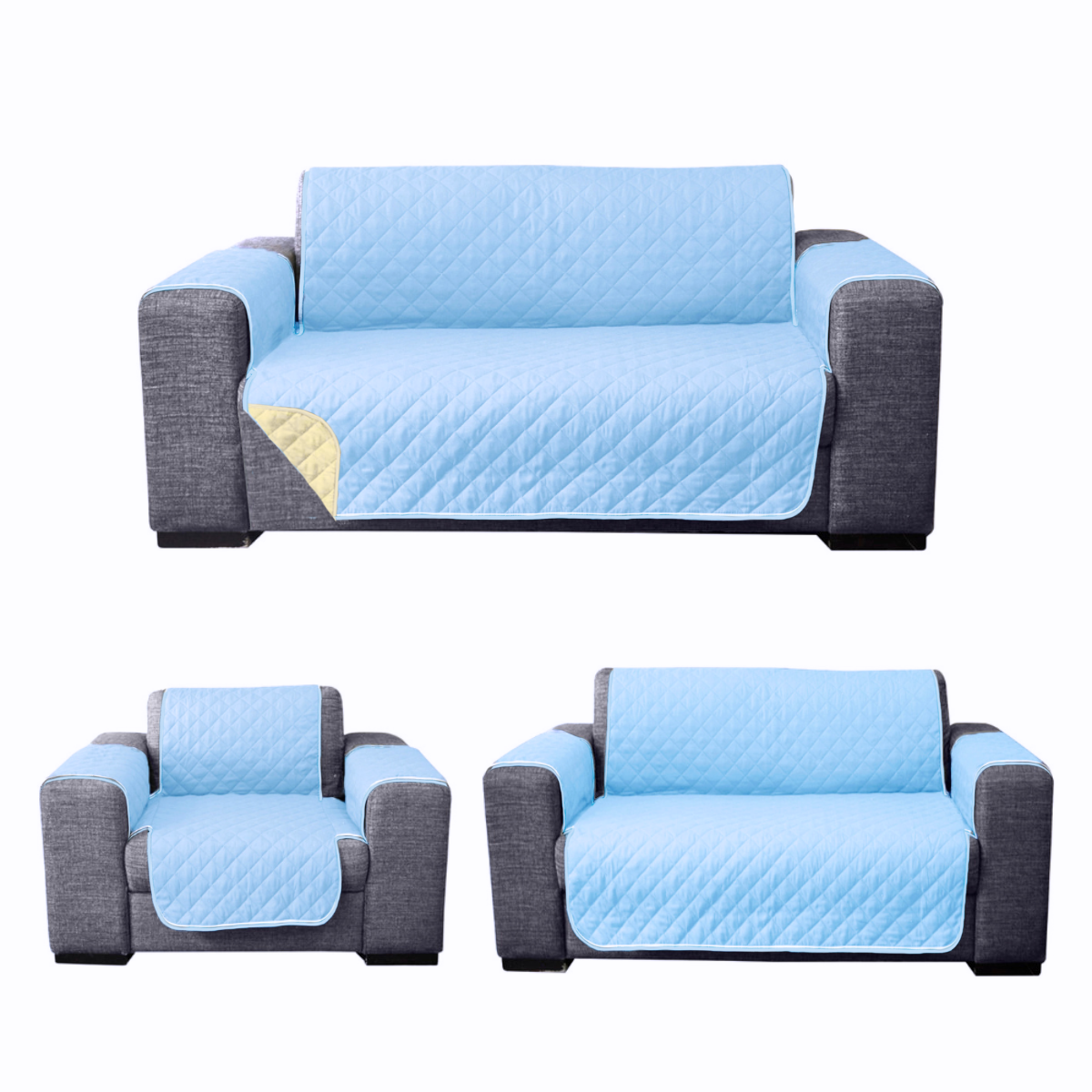 Juego de Protector de Sala de 3 Piezas - 2 Vistas - Color a elegir