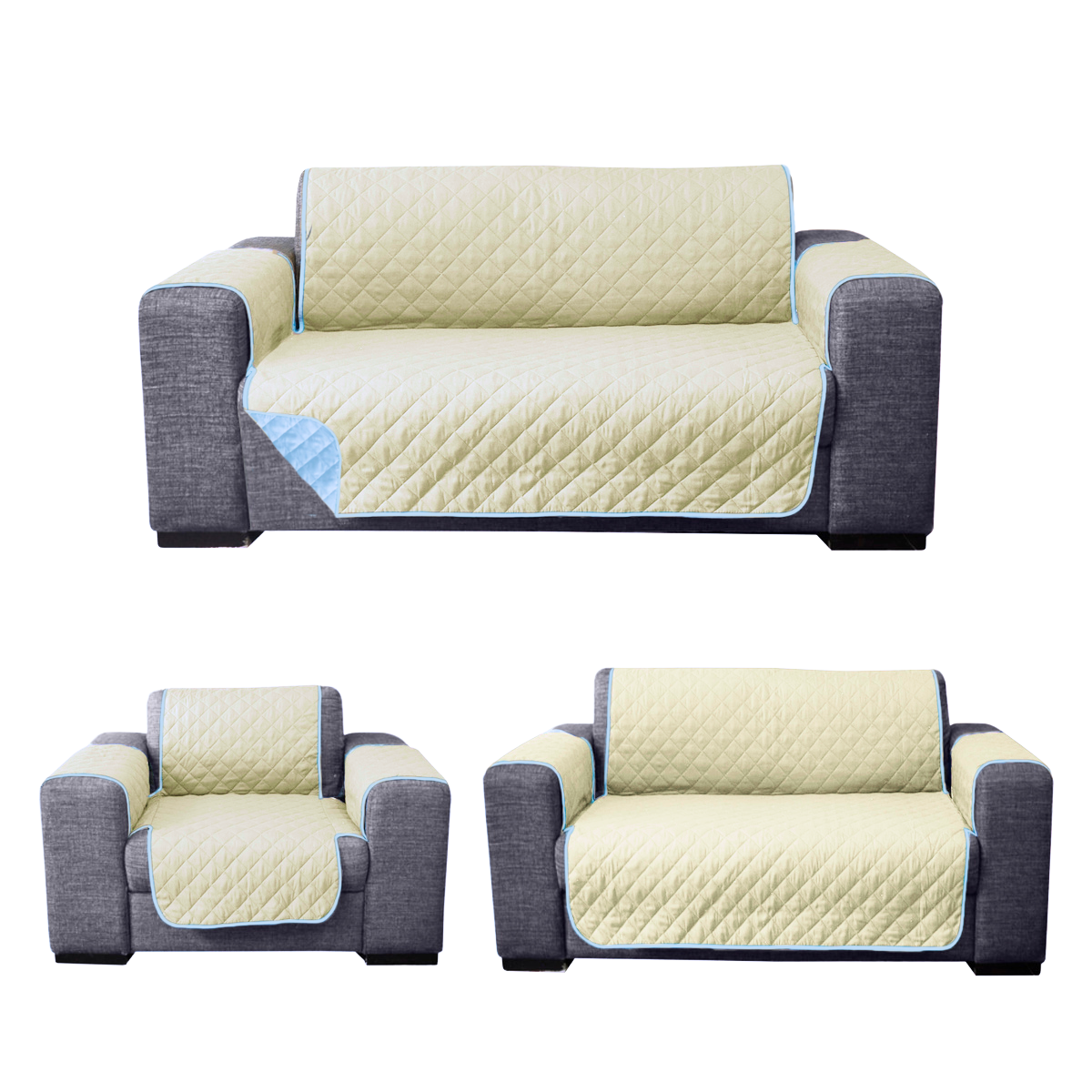 Juego de Protector de Sala de 3 Piezas - 2 Vistas - Color a elegir