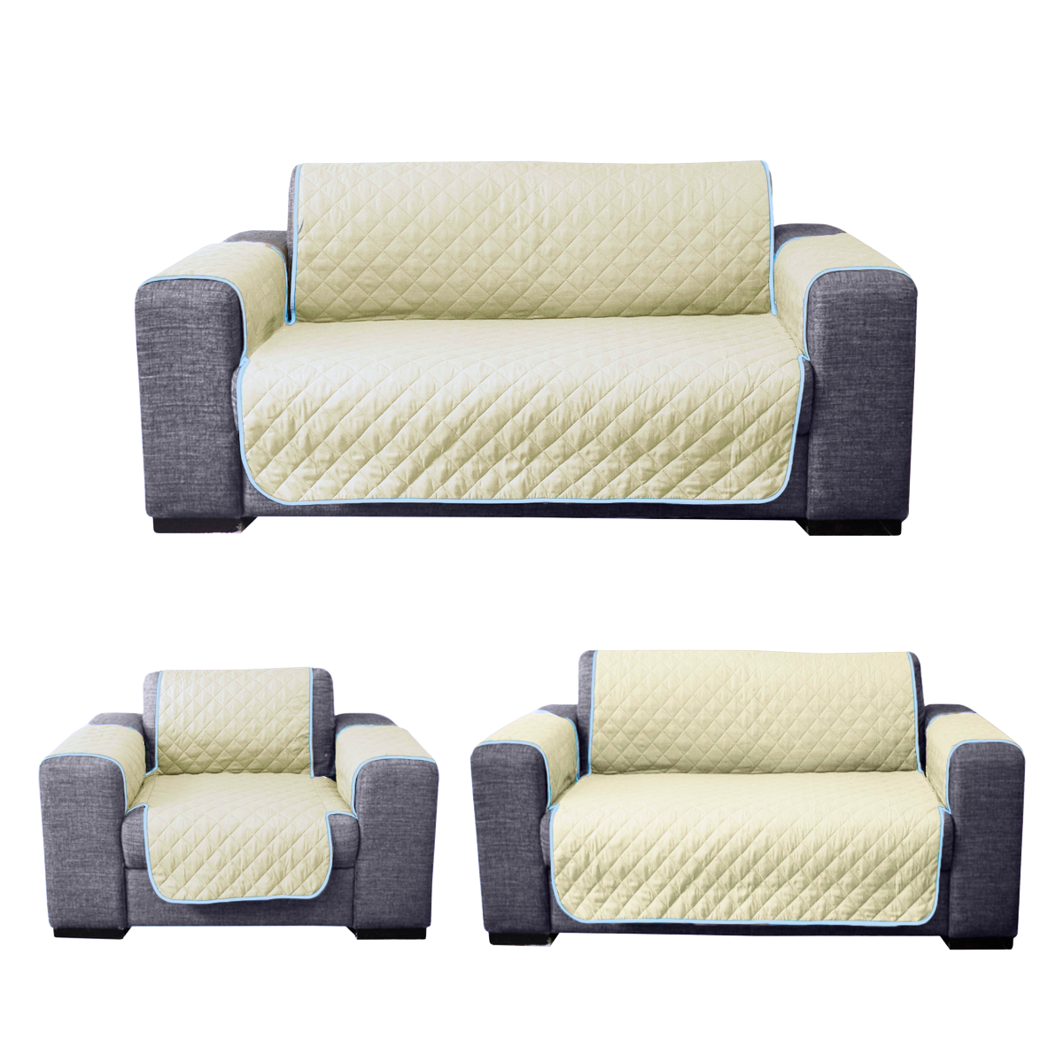 Juego de Protector de Sala de 3 Piezas - 2 Vistas - Color a elegir