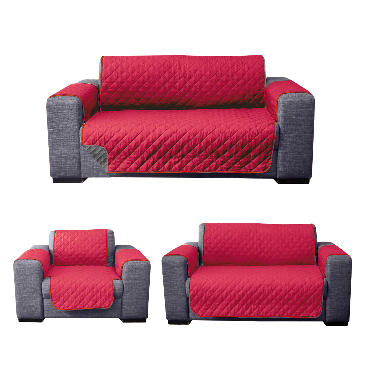 Juego de Protector de Sala de 3 Piezas - 2 Vistas - Color a elegir