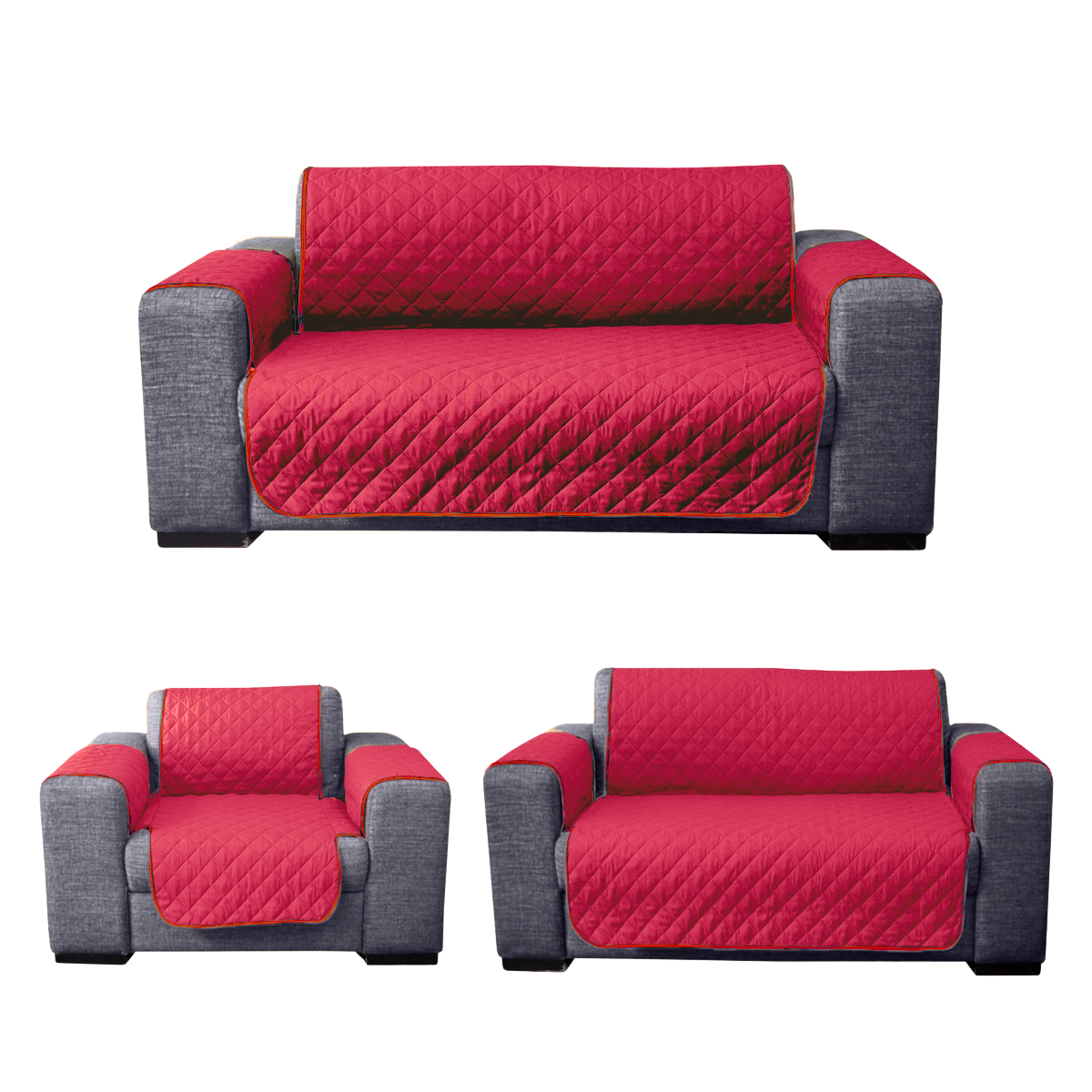 Juego de Protector de Sala de 3 Piezas - 2 Vistas - Color a elegir