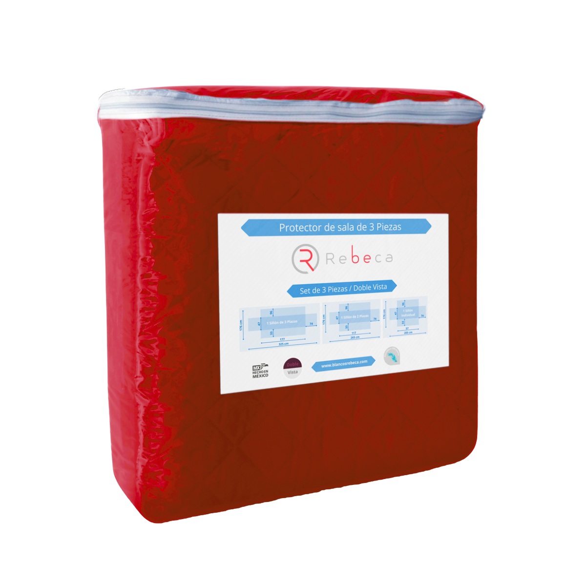 Juego de Protector de Sala de 3 Piezas - 2 Vistas - Color a elegir