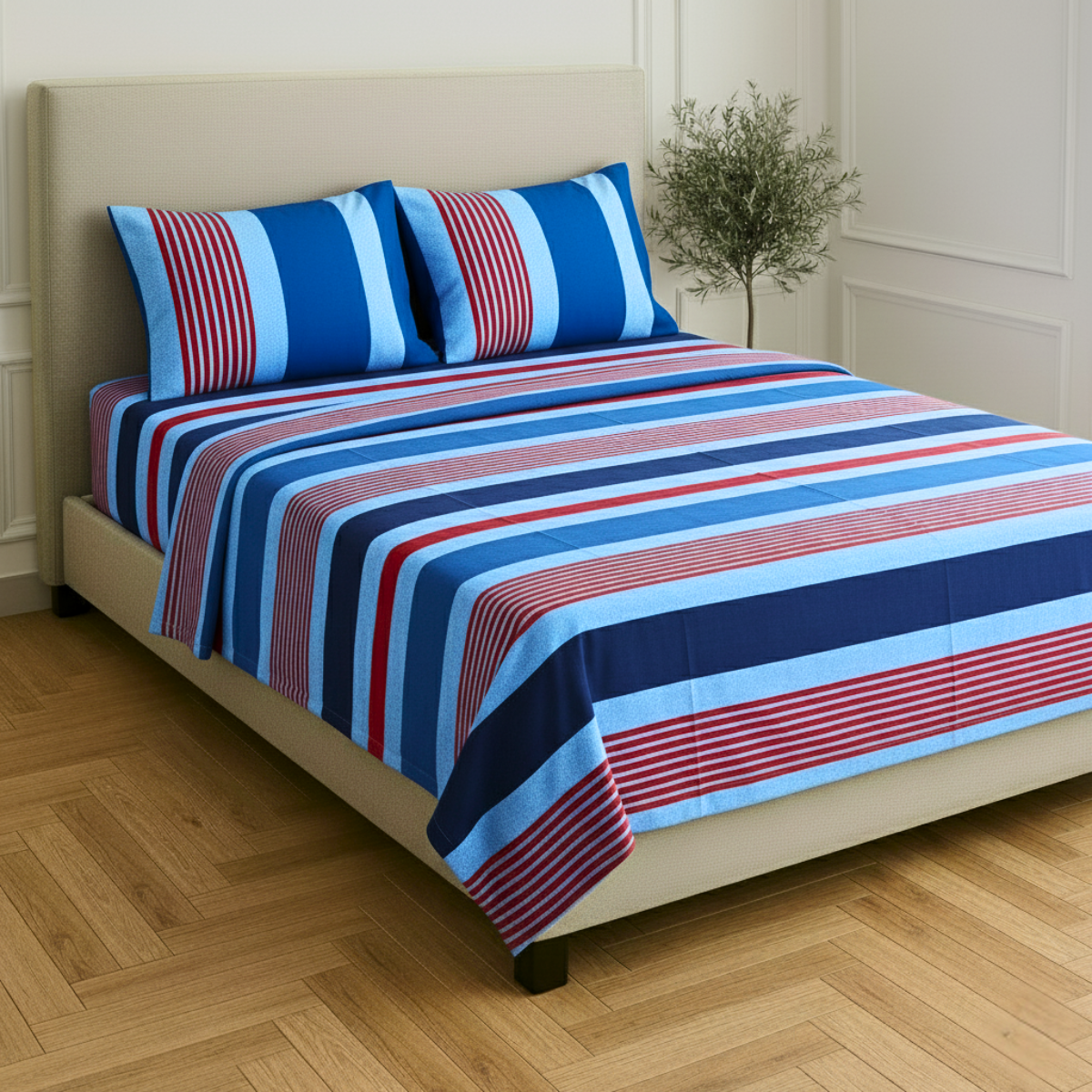 Juego de Sábanas Básica Algodón Percal 200 Estampado -Tamaño y color a elegir