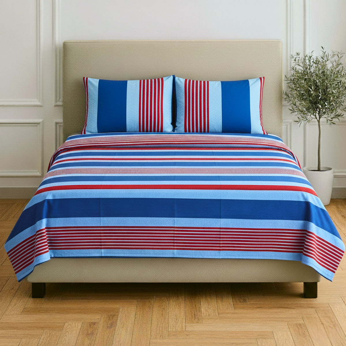 Juego de Sábanas Básica Algodón Percal 200 Estampado -Tamaño y color a elegir