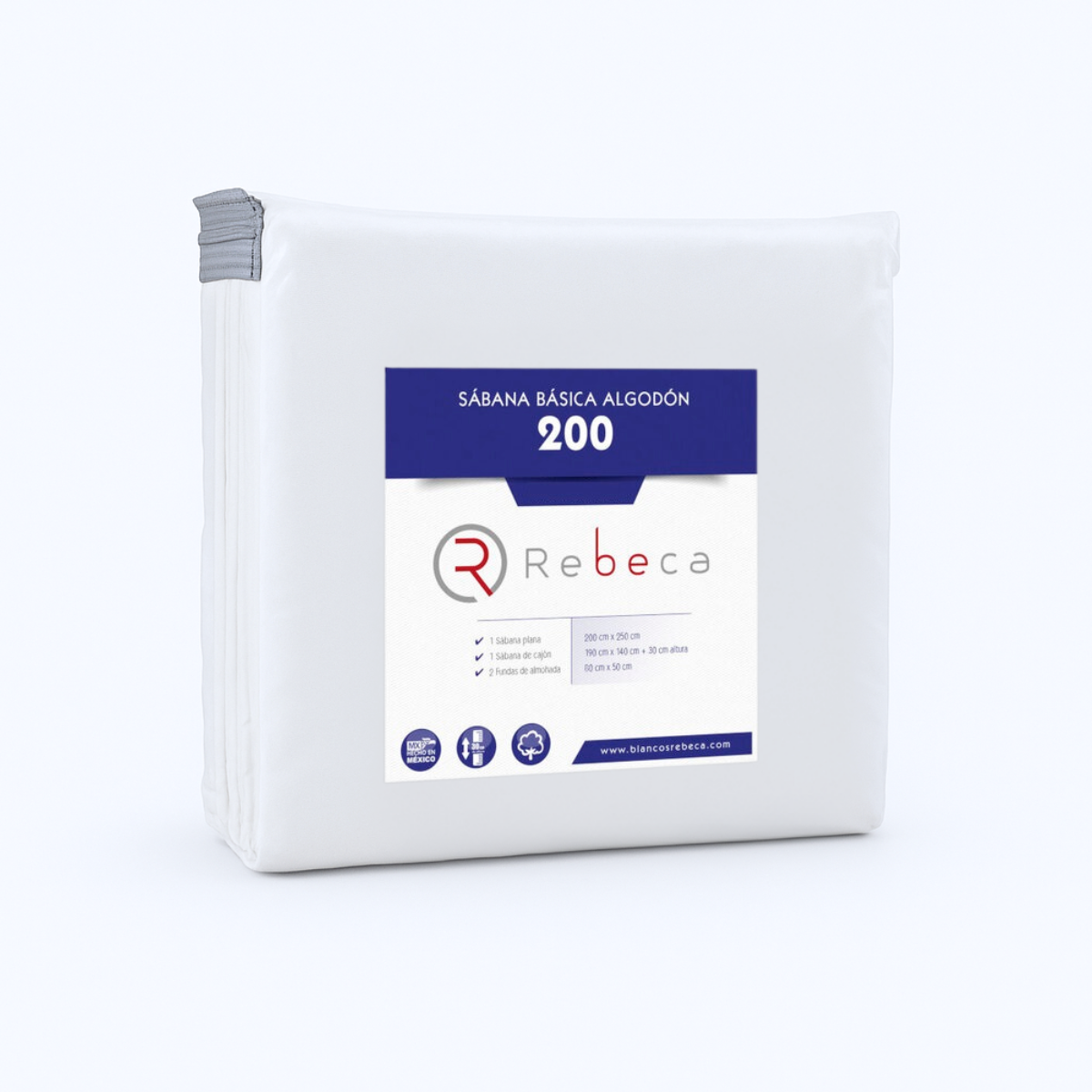 Juego de Sábanas Básica Algodón Percal 200 -Tamaño y color a elegir