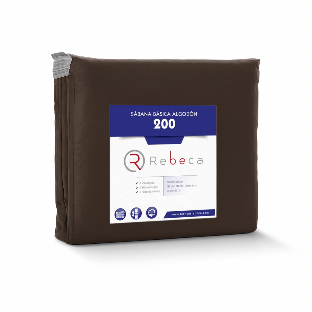 Juego de Sábanas Básica Algodón Percal 200 -Tamaño y color a elegir