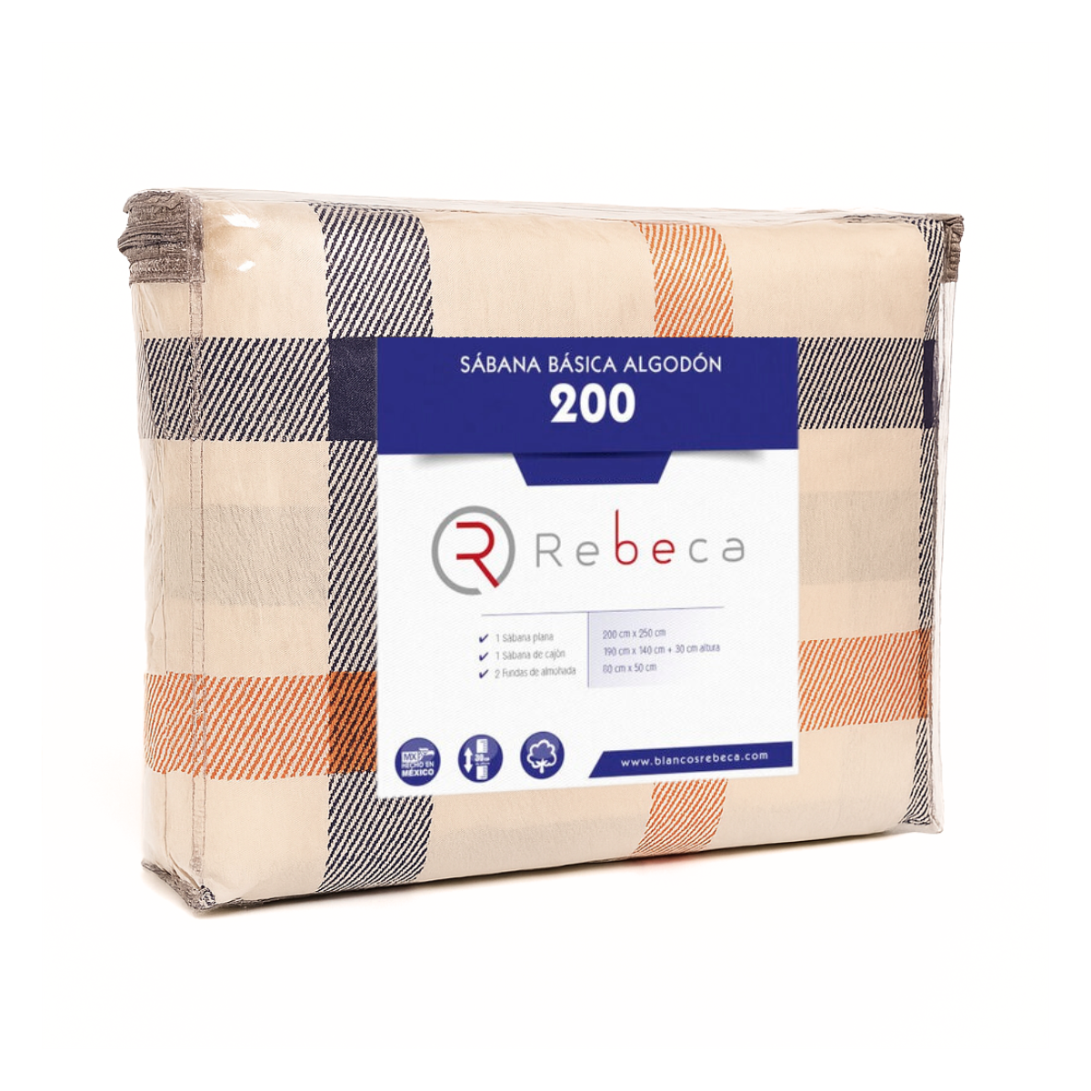 Juego de Sábanas Básica Algodón Percal 200 Estampado -Tamaño y color a elegir