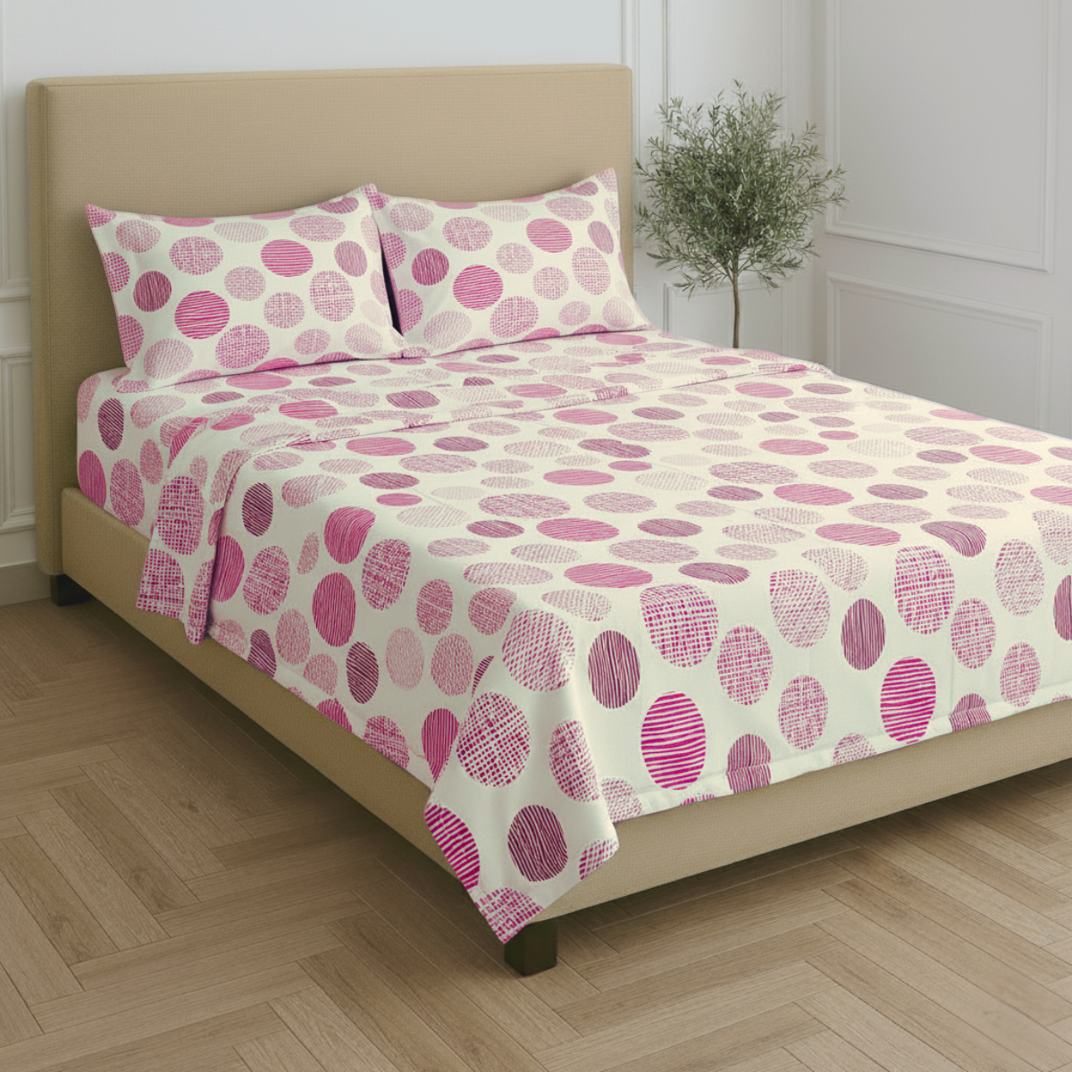 Juego de Sábanas Básica Algodón Percal 200 Estampado -Tamaño y color a elegir