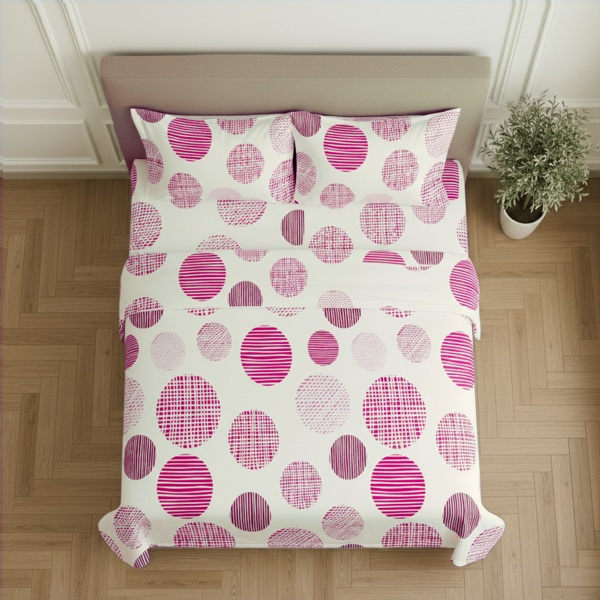 Juego de Sábanas Básica Algodón Percal 200 Estampado -Tamaño y color a elegir