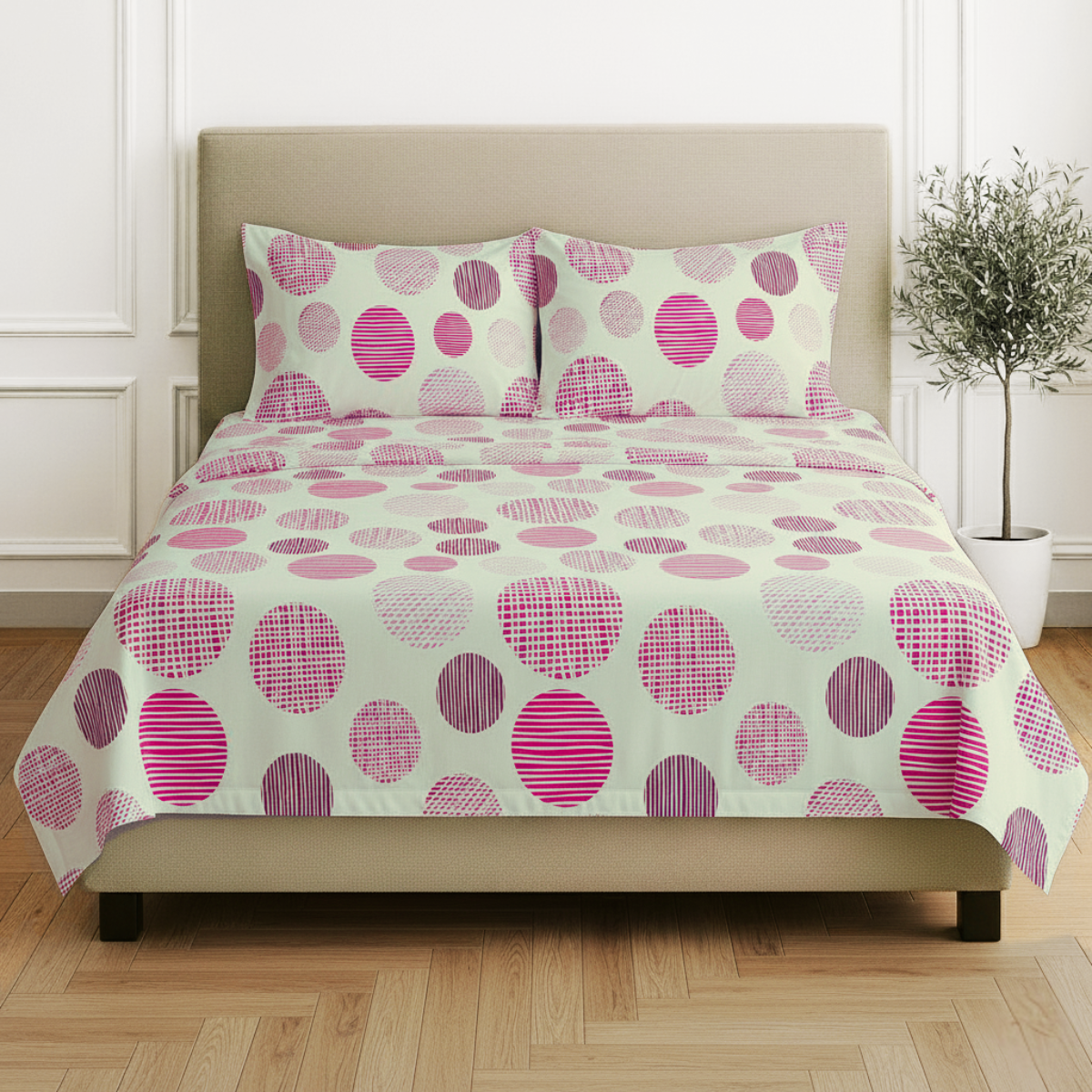 Juego de Sábanas Básica Algodón Percal 200 Estampado -Tamaño y color a elegir