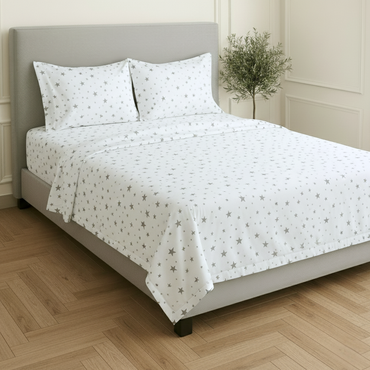 Juego de Sábanas Básica Algodón Percal 200 Estampado -Tamaño y color a elegir