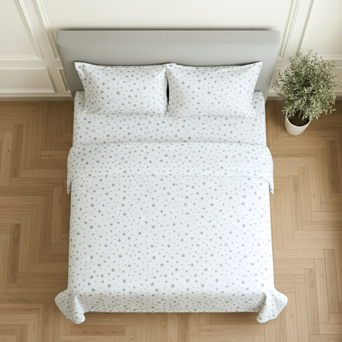 Juego de Sábanas Básica Algodón Percal 200 Estampado -Tamaño y color a elegir