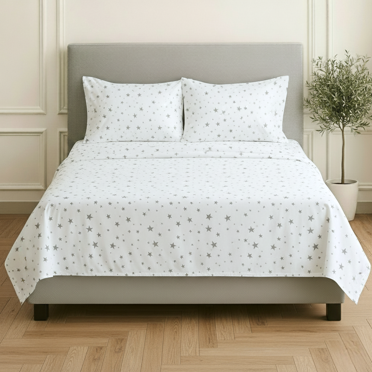 Juego de Sábanas Básica Algodón Percal 200 Estampado -Tamaño y color a elegir