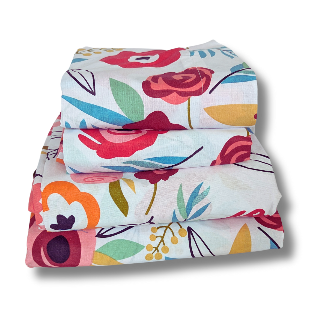 Juego de Sábanas Básica Algodón Percal 200 Estampado -Tamaño y color a elegir