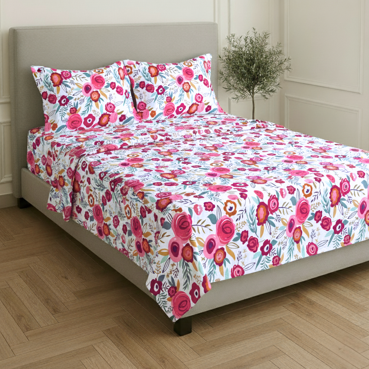 Juego de Sábanas Básica Algodón Percal 200 Estampado -Tamaño y color a elegir